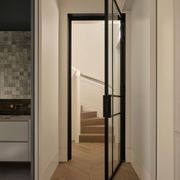 Steel Frame Glass Hinge Doors - Galvanised W40 gallery detail image