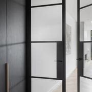 Steel Frame Glass Hinge Doors - Galvanised FPS50 gallery detail image