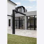 Arch Steel Frame Glass Hinge Doors - Galvanised FPS50 gallery detail image