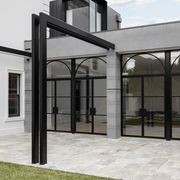 Arch Steel Frame Glass Hinge Doors - Galvanised FPS50 gallery detail image