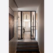 Steel Frame Glass Hinge Doors - Galvanised FPS50 gallery detail image