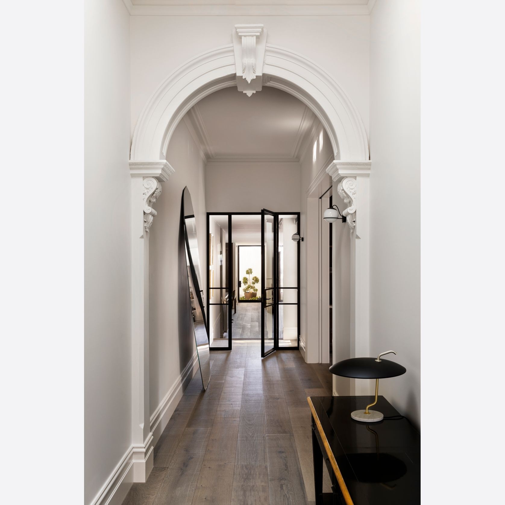 Steel Frame Glass Hinge Doors - Galvanised FPS50 gallery detail image