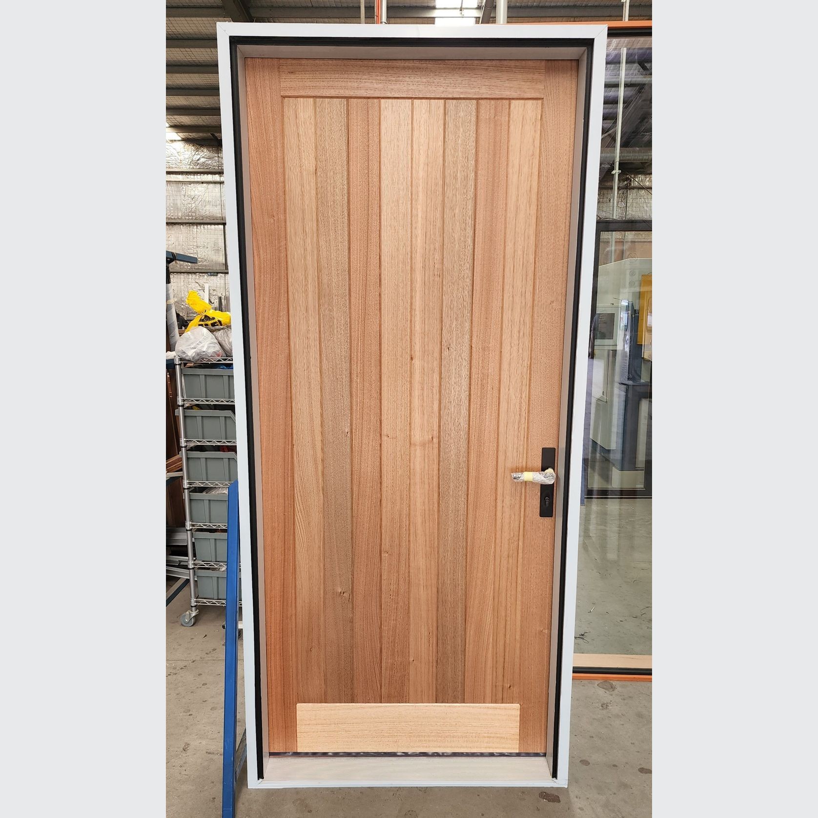 Custom V-Panel Solid Victorian Ash Entry Doors gallery detail image