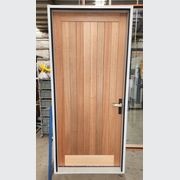 Custom V-Panel Solid Victorian Ash Entry Doors gallery detail image