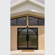 Arch Steel Frame Glass Hinge Doors - Galvanised FPS50 gallery detail image