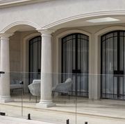 Arch Steel Frame Glass Hinge Doors - Galvanised FPS50 gallery detail image