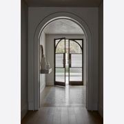 Arch Steel Frame Glass Hinge Doors - Galvanised FPS50 gallery detail image