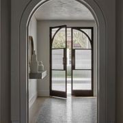 Arch Steel Frame Glass Hinge Doors - Galvanised FPS50 gallery detail image