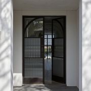 Arch Steel Frame Glass Hinge Doors - Galvanised FPS50 gallery detail image