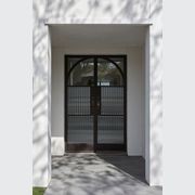Arch Steel Frame Glass Hinge Doors - Galvanised FPS50 gallery detail image