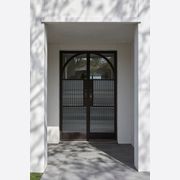 Arch Steel Frame Glass Hinge Doors - Galvanised FPS50 gallery detail image