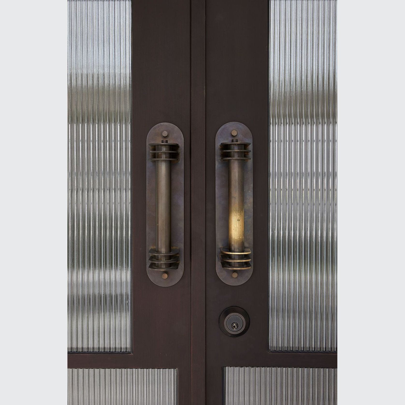 Arch Steel Frame Glass Hinge Doors - Galvanised FPS50 gallery detail image