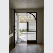 Arch Steel Frame Glass Hinge Doors - Galvanised FPS50 gallery detail image