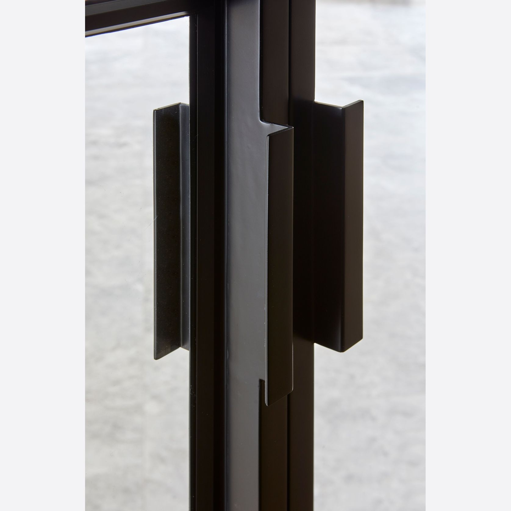 Steel Frame Glass Hinge Doors - Galvanised FPS50 gallery detail image