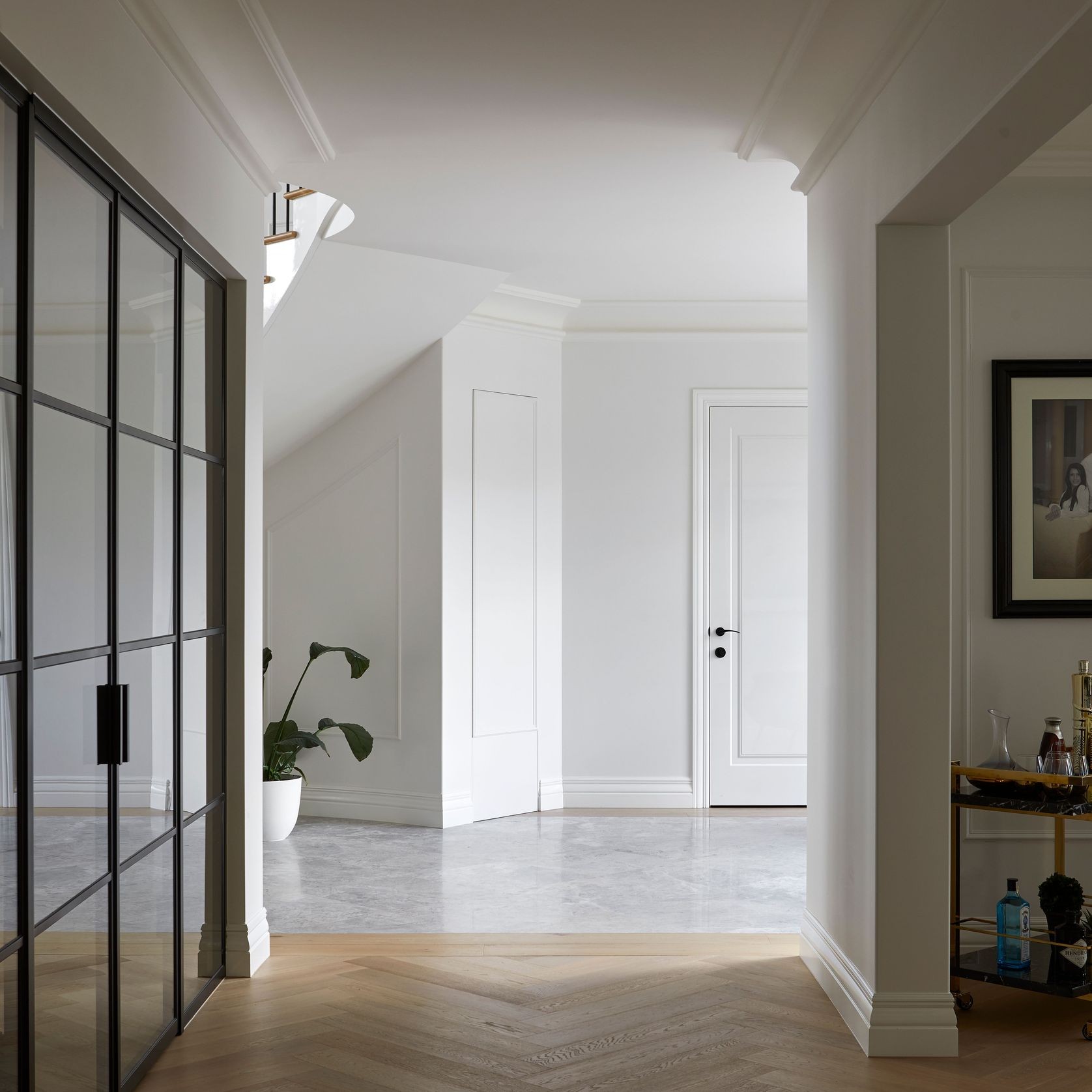 Steel Frame Glass Hinge Doors - Galvanised FPS50 gallery detail image