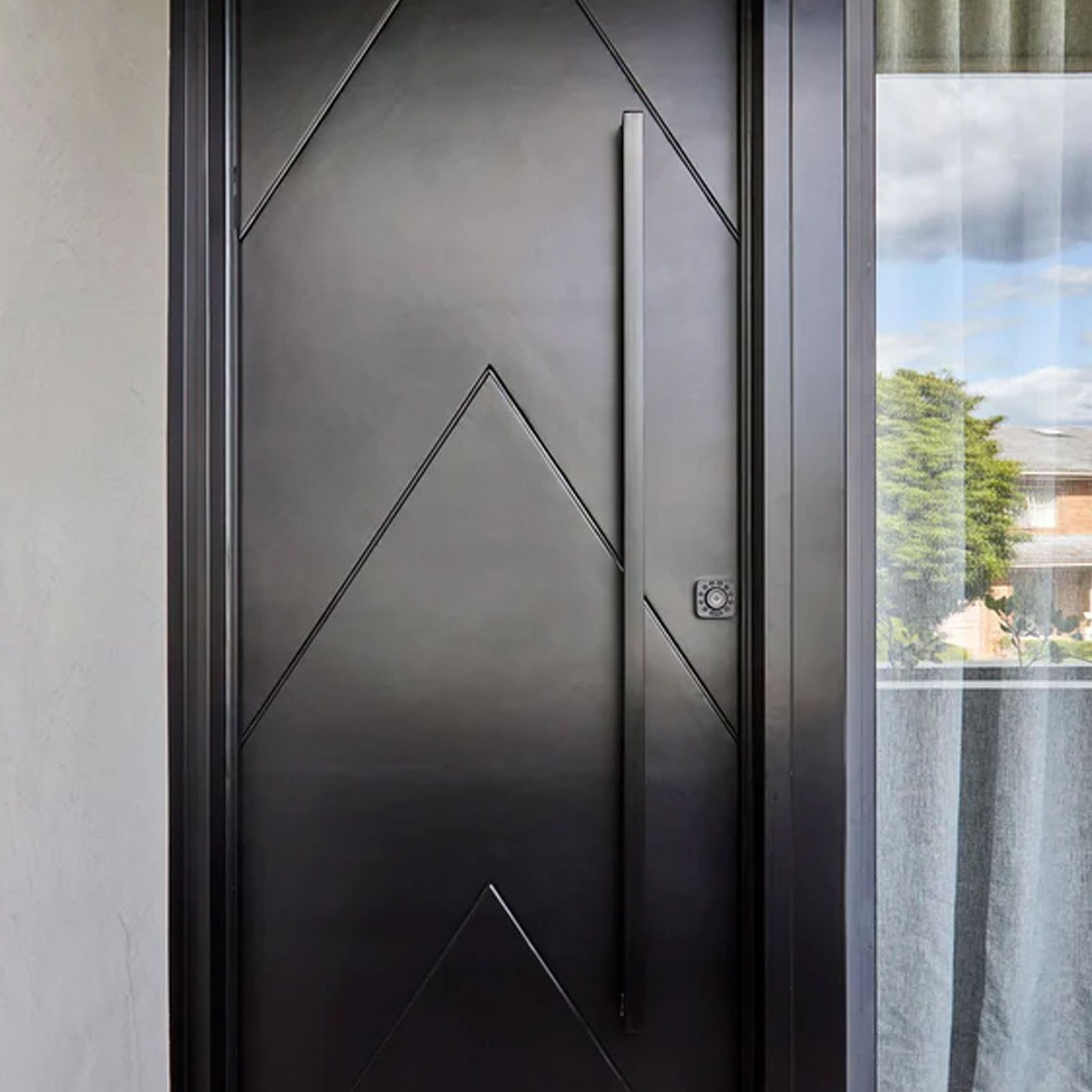 Iron Hinge Entry Doors - Galvanised FWA50 gallery detail image