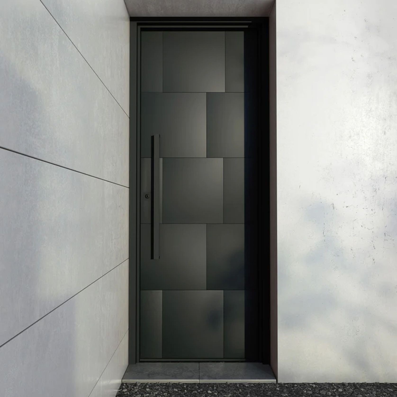 Iron Hinge Entry Doors - Galvanised gallery detail image