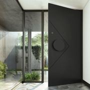 Iron Hinge Entry Doors - Galvanised gallery detail image