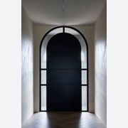 Arch Steel Frame Glass Hinge Doors - Galvanised FPS50 gallery detail image