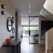 Arch Steel Frame Glass Hinge Doors - Galvanised FPS50 gallery detail image