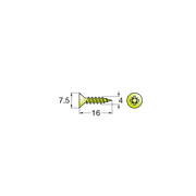 TeraBlack Hinge Cup Screw 3.5x15mm gallery detail image