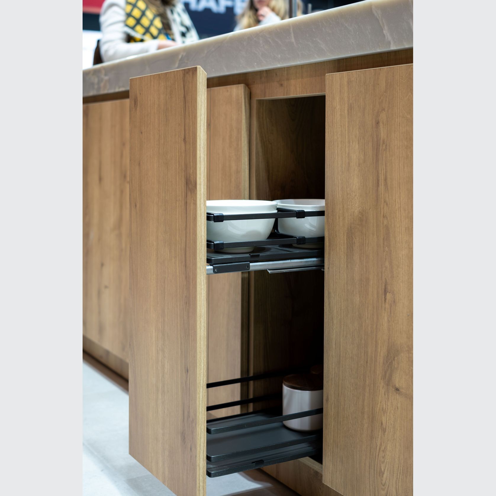 Lario | Narrow under-bench storage gallery detail image