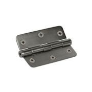 Hinge Steel R1/4 Electroplate & Lacquered Gunmetal Grey gallery detail image