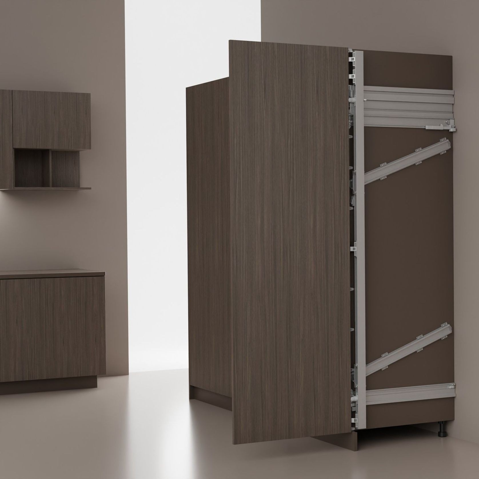 Salice Gravity Pocket Door - Gravity OUT Configuration