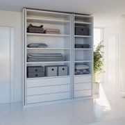 Salice Gravity Pocket Door Installed with Full Height Doors for Linen Cupboard - Fully Open