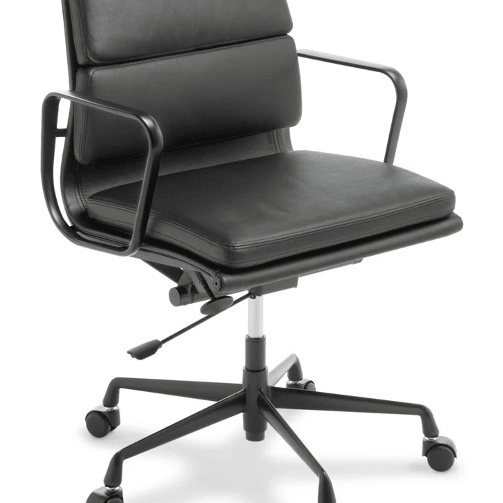 Eames Replica Softpad Mid Back Chair - Black Frame gallery detail image