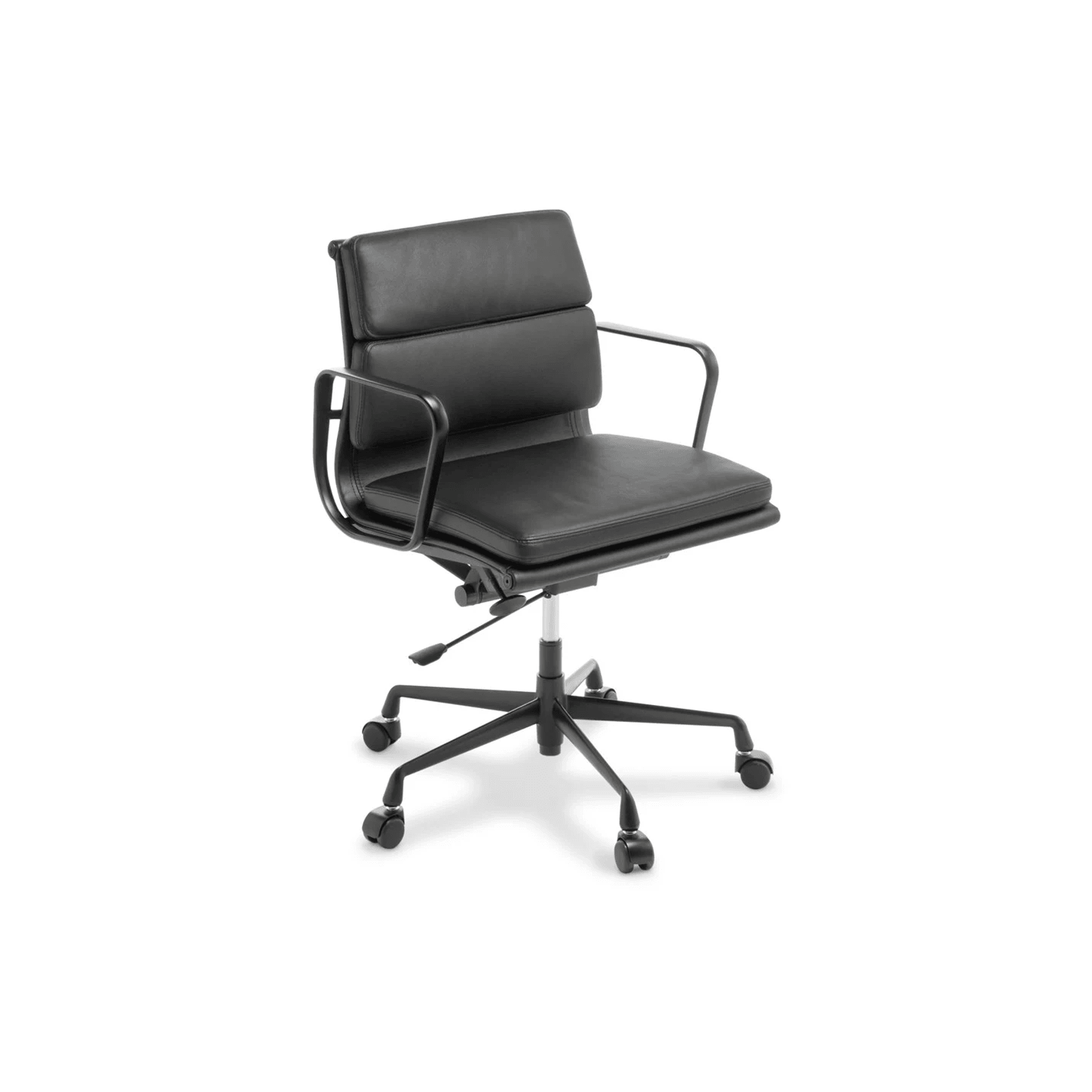 Eames Replica Softpad Mid Back Chair - Black Frame gallery detail image