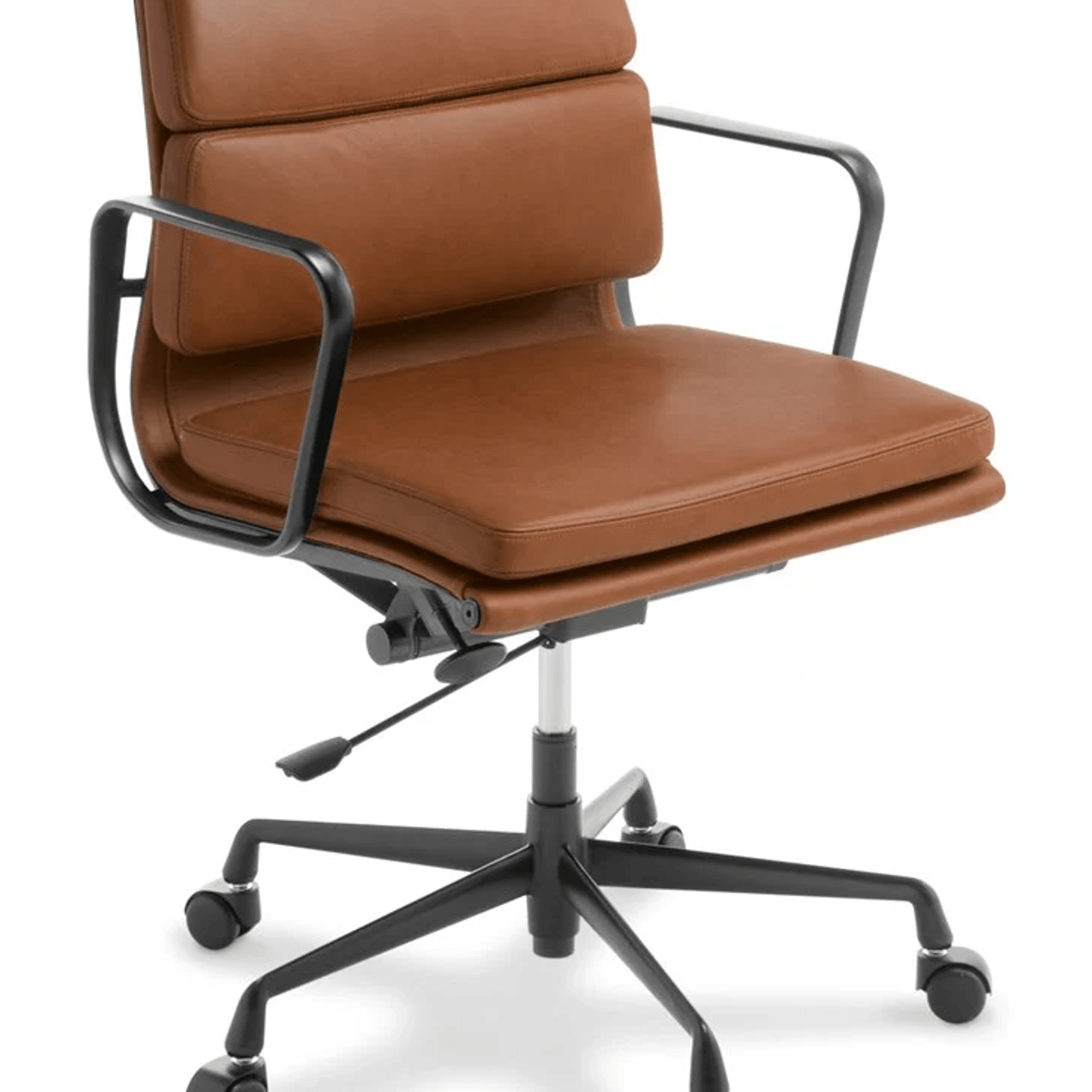 Eames Replica Softpad Mid Back Chair - Black Frame gallery detail image