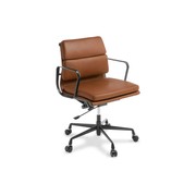 Eames Replica Softpad Mid Back Chair - Black Frame gallery detail image