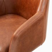 Helvetica Leather Swivel Office Chair gallery detail image