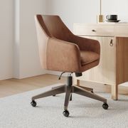 Helvetica Leather Swivel Office Chair gallery detail image