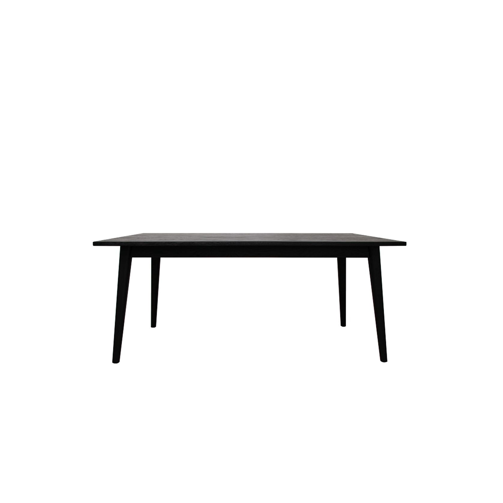 Vaasa Oak Dining Table Matte Black - 180cm gallery detail image
