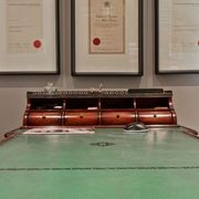 Georgian Partners Desk with Leather Top gallery detail image