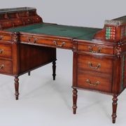 Georgian Partners Desk with Leather Top gallery detail image