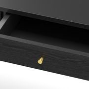 Einar 3 Drawer Office Writing Desk | Black gallery detail image