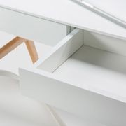 Aleksander 2 Drawer Writing Desk | White Oak gallery detail image