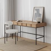 Linea 2 Drawer 140cm Desk Natural Oak | L3 Home gallery detail image