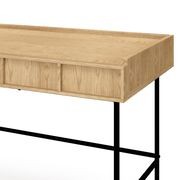 Linea 2 Drawer 140cm Desk Natural Oak | L3 Home gallery detail image