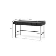 Linea 2 Drawer 140cm Desk Black Oak | L3 Home gallery detail image