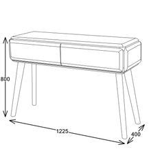 Casa Hardwood Console Table | Natural gallery detail image