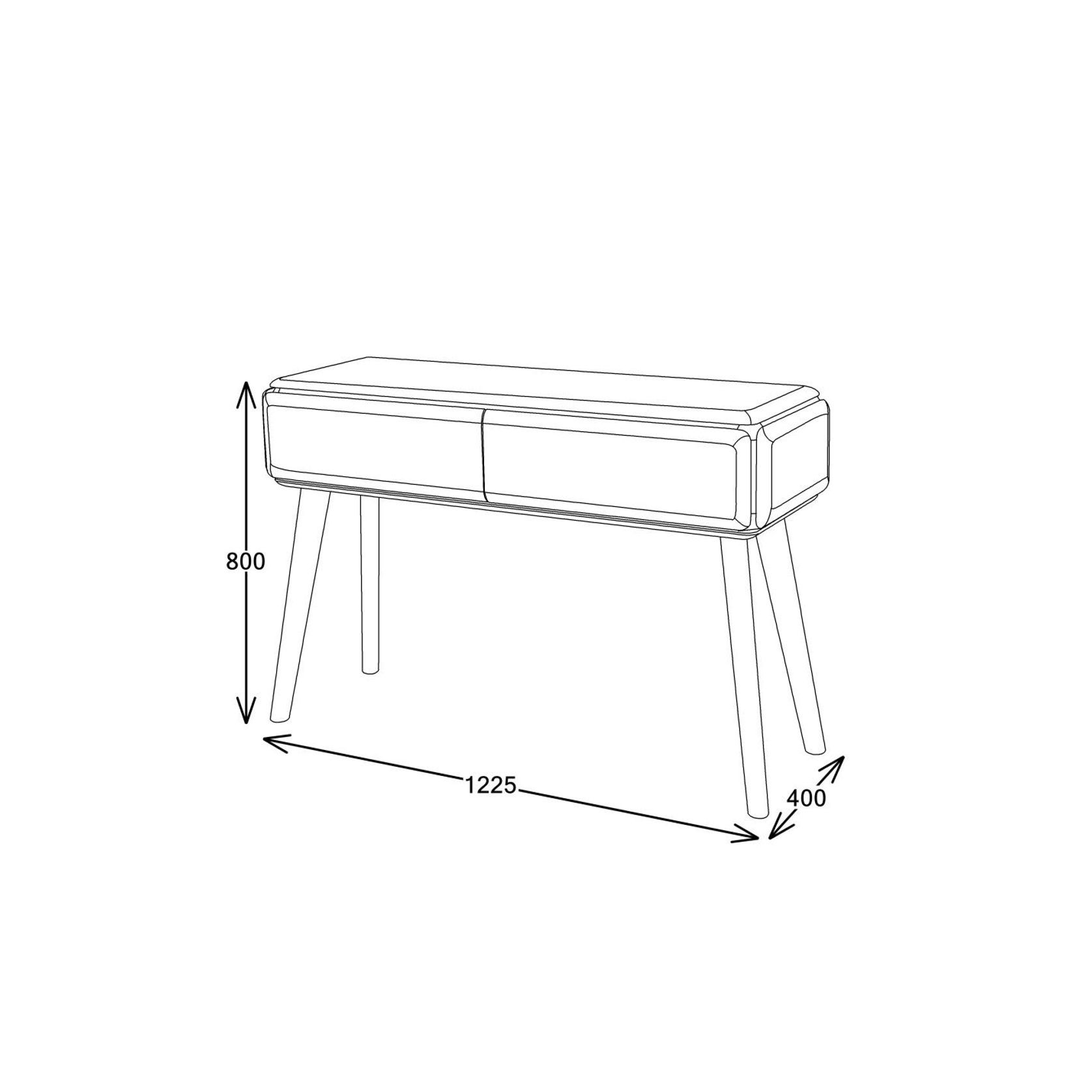 Casa Hardwood Console Table | Natural gallery detail image