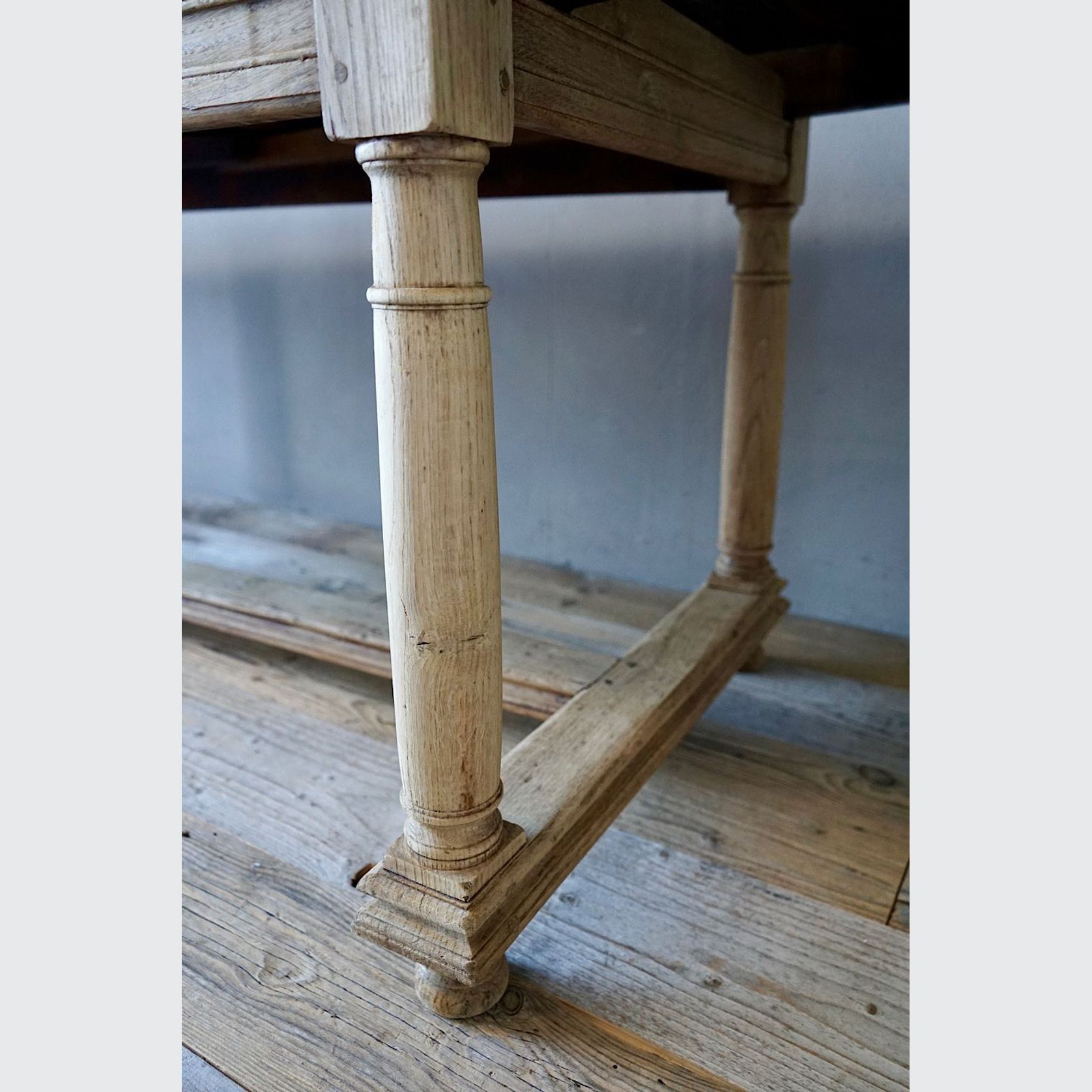 Antique French Oak Dining Table / Desk gallery detail image