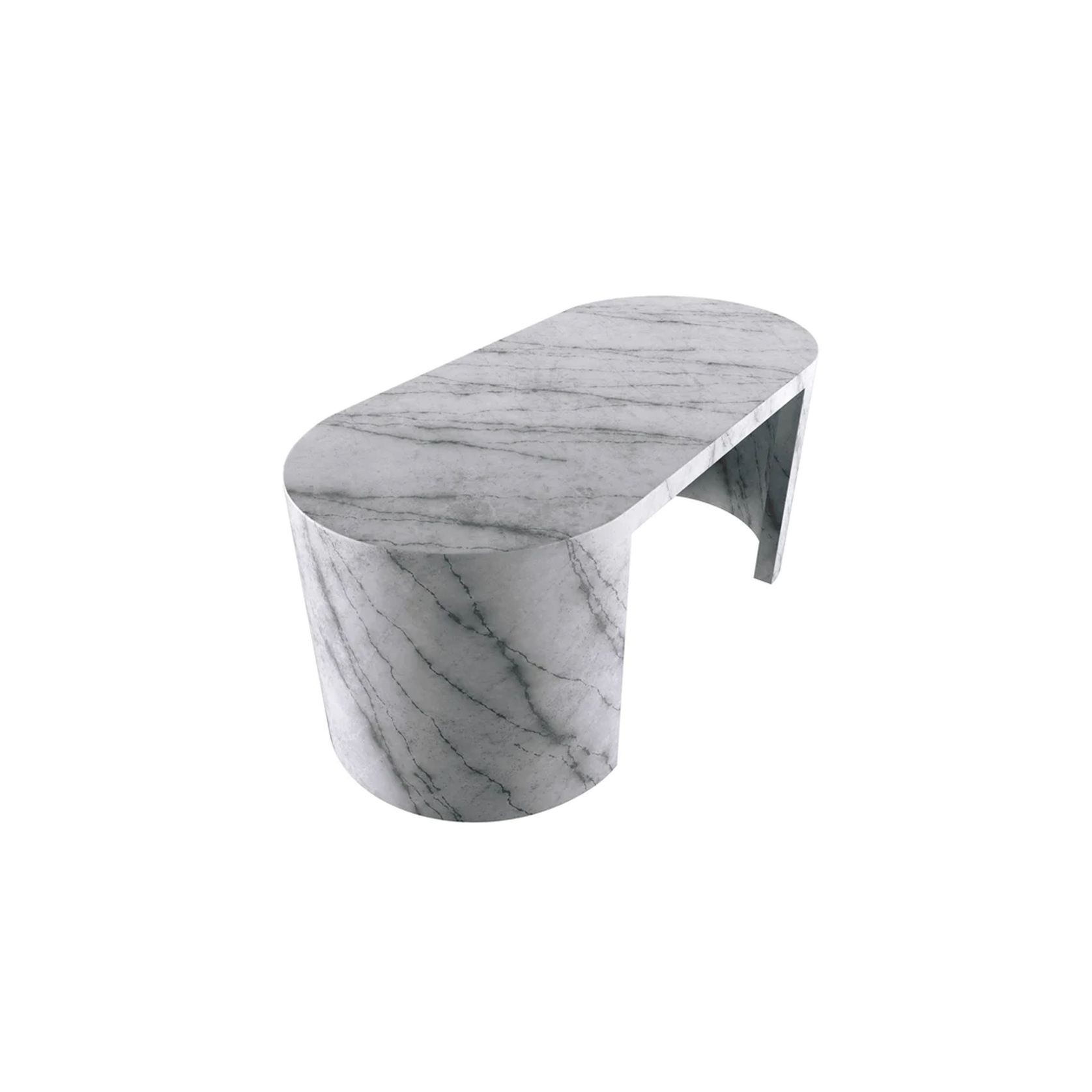 Zen Oblong Stone Office Desk gallery detail image