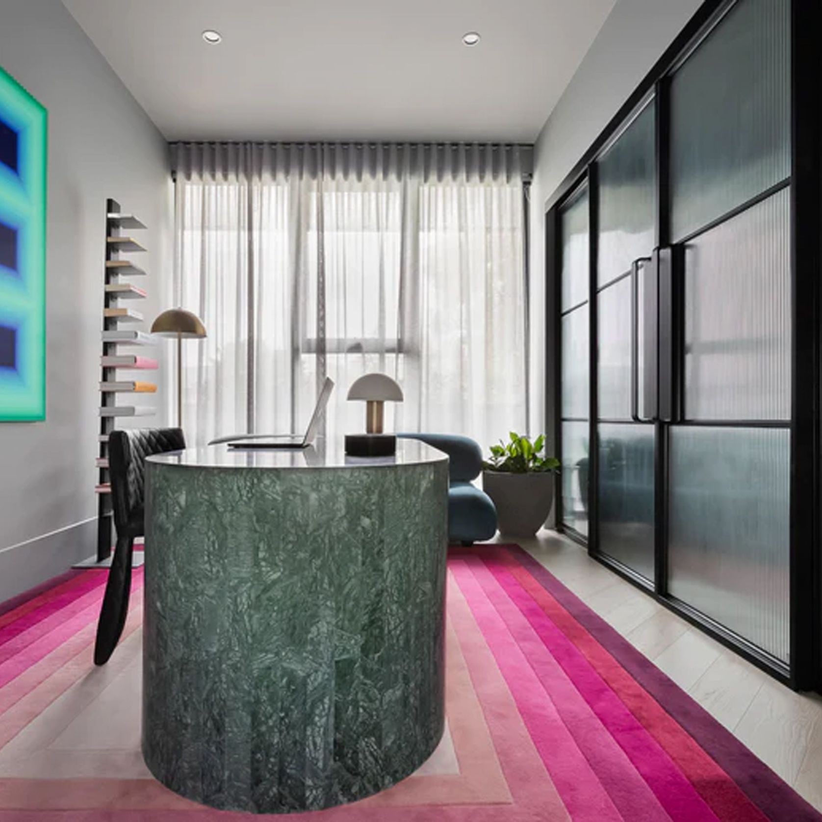 Zen Oblong Stone Office Desk gallery detail image