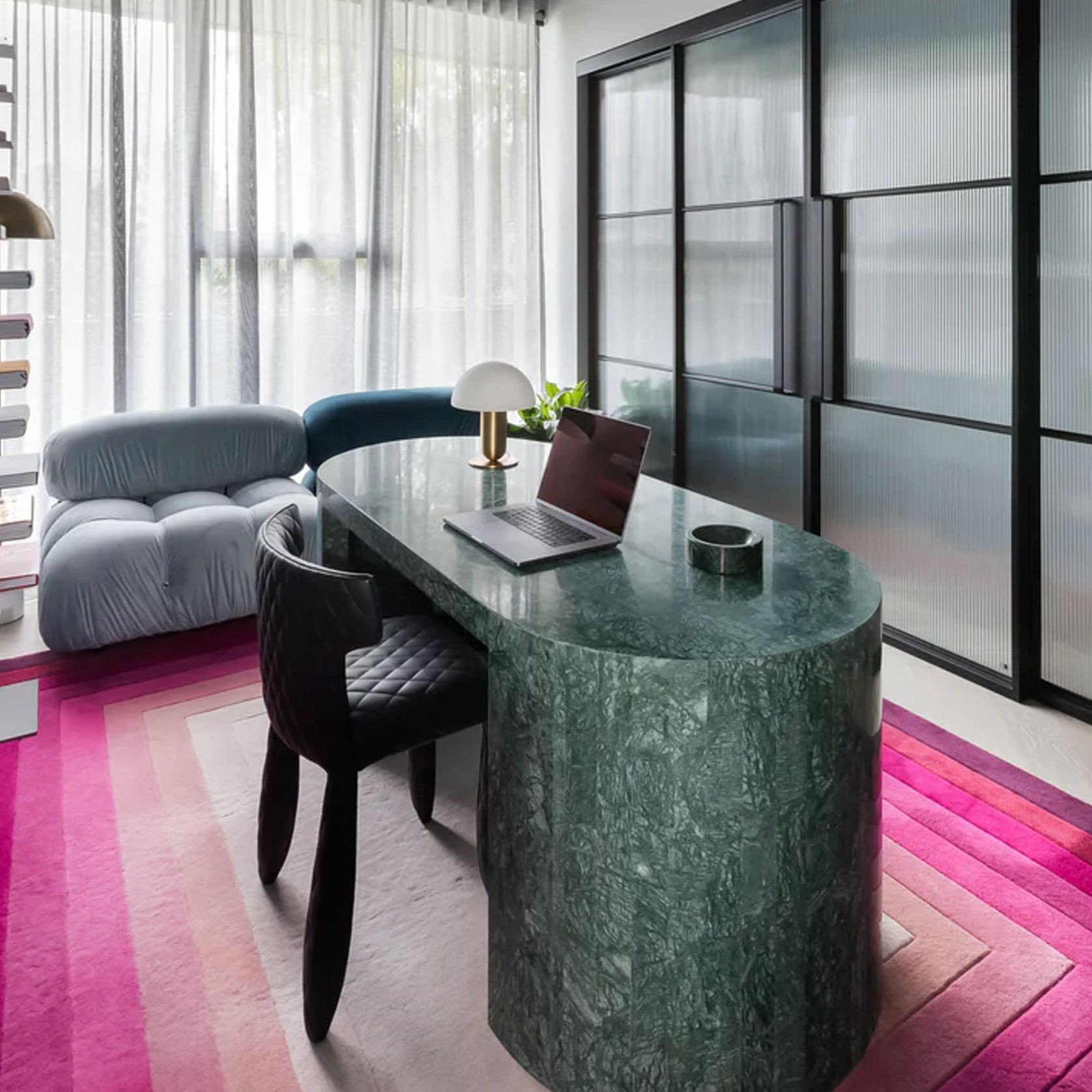Zen Oblong Stone Office Desk gallery detail image