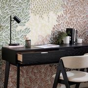 Cannes Office Desk | 2 Drawer | Black Hardwood gallery detail image